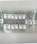 All In One Hydraulic Fittings Replacement Kit With 260 Grease Fittings Nipples And Accessories for Cars and Machinery, box view