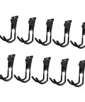 Heavy Duty Steel J Hooks For Hanging Garden Hose And Tools Easy Install Garage Storage For Shed And Workshop Wall Space Saving Organizer