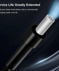 Close-up of Pro Grade High Power 580W Digital Hot Air Rework Station nozzle with light effect, highlighting durable design.