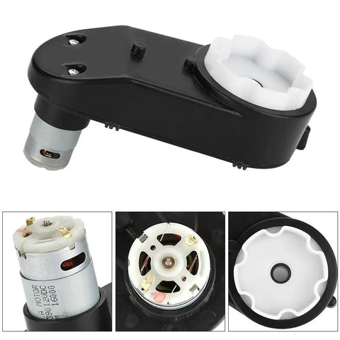 Electric Motor Gearbox For Kids Ride On Cars 6V 12V High Speed 12000 To 20000 RPM Quiet Durable Gearbox With Metal Middle Gear For Power Wheels Toy Cars