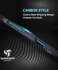 Carbon fiber design of Backswing Tempo Golf Trainer: Weighted Swing Practice Stick for Consistent Rhythm, Speed, and Balance.
