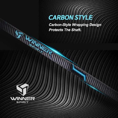 Carbon fiber design of Backswing Tempo Golf Trainer: Weighted Swing Practice Stick for Consistent Rhythm, Speed, and Balance.
