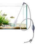 3-in-1 Aquarium Vacuum Gravel Cleaner With Adjustable Siphon For Easy Waste Removal Water Change And Sand Washing In One Kit Includes Hand Siphon Hose And Extension Tube For Low Water Level Maintenance. Clear tube siphon in aquarium
