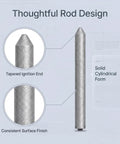 Low Temperature Welding Rod Set For Aluminum And Stainless Steel, 30 Piece Universal Melt Rods, tapered ignition end