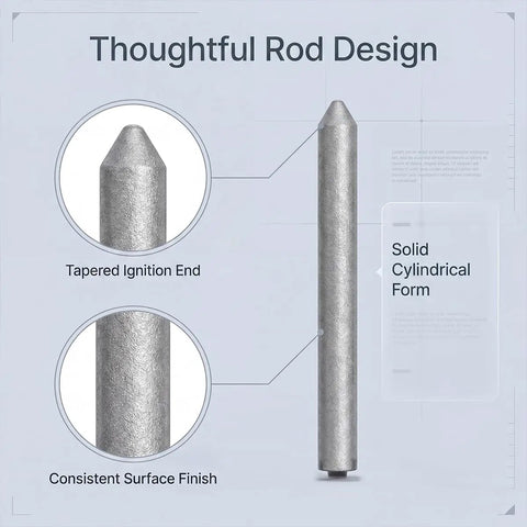 Low Temperature Welding Rod Set For Aluminum And Stainless Steel, 30 Piece Universal Melt Rods, tapered ignition end