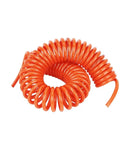 Heavy Duty Spiral Pneumatic Air Hose For Air Compressors Rock Solid Poly Coil Extender 6X4MM Orange Coiled Tube