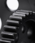 Close-up of teeth on Sturdy Steel 48T M1 Spur Gear Set For One Tenth Scale RC Cars Upgrade Fits Traxxas Arrma Losi HPI Savage Hobao Revo