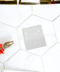 Z Shape Cabinet Corner Brace Bracket Heavy Duty Iron Shelf Support Connector With 3 Holes And Double Channel Profile on tile