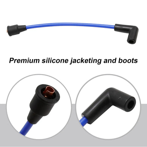 Premium MagForce 9 Inch Marine Spark Plug Wire Lead 8mm Replacement for Mercury 84-813715A1 Engine, Quick Install, Beefy, Durable Ignition Wire Harness for Boat Motors, Reliable Spark Plug Connection