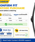 Top Shelf Front Wiper Blades 26 Inch Plus 18 Inch 2 Pack J And U Hook No Fuss Install visual guide for compatibility check.