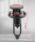 Close-up of Tailgate Cap Top Protector Molding Retainer Clip, dimensions shown, for Toyota & Lexus