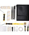 Pro Grade Paint Roller Kit For Weekend Warriors Slaps Down Walls Ceilings And Trim Fast Includes tools like rollers, brushes, and tray.
