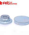Rear Wheel Bearing Hub Assembly Fit For 2000 To 2006 Audi TT, 1998 To 2010 Volkswagen Beetle, two metal hub components on display.