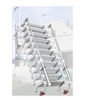 Slick Electric Telescopic Attic Staircase Built With A Rock Solid Alloy Frame And Extra Wide Non Slip Steps for easy loft access.