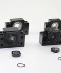BK12 And BF12 Bearing End Blocks For 16mm Ball Screw Linear Motion CNC Includes Angular Contact Bearing Fixed End Block Float End Block Locknuts And Circlips Compatible With SFU1604 SFU1605 SFU1610