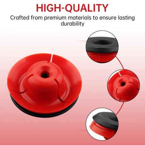 44-70-0375 20 Oz Sausage Barrel Replacement Plunger Screw Kit, red metal plunger, fits cordless caulking and grease guns
