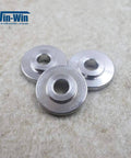 Inlet poppet washers for waterjet pump, set of 3 silver metal spacers