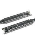 Heavy Duty Eight Inch Ball Bearing Drawer Slides Full Extension Slick Three Section Tracks Cold Rolled Steel Cabinetry Runners
