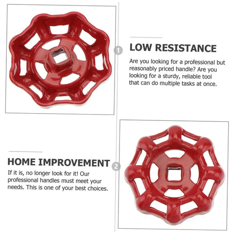 12 Pack Red Cast Iron Hand Wheel For Water Shutoff And Gate Valve Durable Valve Handle With Smooth Surface Design