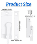 Two-pack cam-action sash locks deliver reliable window security with quick install screws, shown with size dimensions.