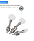 Four Double Bellows Vacuum Suction Cup 0.79 Inch 20mm DP20 With 8mm Mounting Hole Soft Silicone Pad for industrial automation.