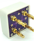 Pro Grade Gold Plated Four Wire Short Circuit Adapter For DMM Calibration And Resistance Verification with banana connectors
