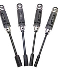 4 Piece Hex Nut Key Socket Set For RC Hobbyists Cars Trucks Boats And Planes Includes 4.0mm 5.5mm 7.0mm 8.0mm Sockets