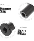 Close-up view of Barn Door Track Connector Accessories With Wall Spacers For Sliding Barn Doors DIY Upgrade Kit Replacement