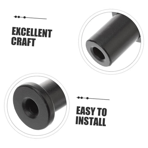 Close-up view of Barn Door Track Connector Accessories With Wall Spacers For Sliding Barn Doors DIY Upgrade Kit Replacement