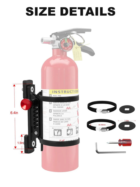 Quick Pull Molle Panel Fire Extinguisher Mount With No Fuss Quick Draw Pin For Lightning Fast Access And Rock Solid Universal Fit On One To Two Inch Slots Built For Road Trip Ready Crews