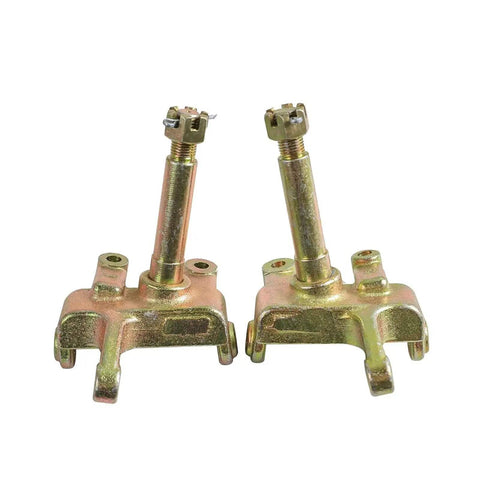 3 Stud Front Wheel Hub Steering Knuckle Spindle Kit For Go Kart ATV Quad 110cc 125cc With Gold Or Black Finish Center Hole About 17mm Ships Randomly For Easy DIY Install