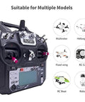 Six To Ten Channel 2.4GHz AFHDS RC Transmitter With Bidirectional Data Capable Receiver Low Power Draw High Sensitivity