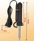 Desoldering Gun With 3 Nozzles Portable Electric Solder Sucker And Desolder Pump AC110V 30W Vacuum Solder Removal Tool dimensions