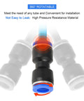 Get Your Hands On These 30 Pieces Of Quick Connect Air Hose Fittings Straight Up For 1/4 Inch And Bigger Tubes Made To Fit Perfectly Without Leaks Or Hassle In Your Shop. 360° rotatable push-in air hose fitting