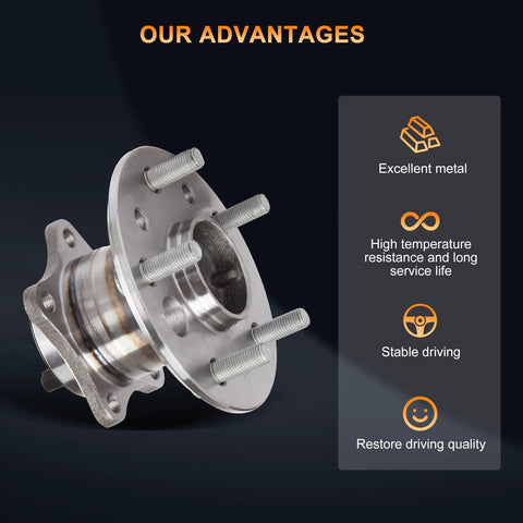 Rear Right Wheel Hub And Bearing Assembly With ABS OEM Style Replacement For 2002 2003 Lexus ES300 2007 2012 ES350 2002 2011 Toyota Camry 2005 2012 Avalon 5 Lug