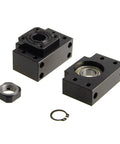 2 Pack BK12 and BF12 Ball Screw End Supports For SFU1605 RM CNC Router Parts with blackened carbon steel finish