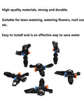 10 Pack Garden Sprinkler Heads With 360 Degree Rotating Lawn Watering System G1/2 Male Thread Durable Plastic on display