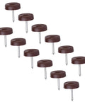 Plastic Furniture Glides No Slip Pads For Sofa Chair And Table Legs Floor Saver 18mm Thick, 5mm High, 100 Pieces, Flat Surface