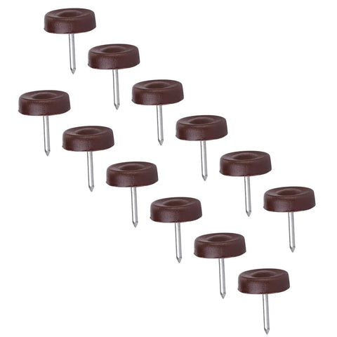 Plastic Furniture Glides No Slip Pads For Sofa Chair And Table Legs Floor Saver 18mm Thick, 5mm High, 100 Pieces, Flat Surface