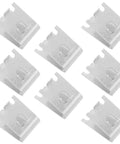 Heavy Duty Stainless Steel Refrigerator Shelf Clips 8 Pack Brushed Finish Shelf Supports For Freezer And Home Fridge Industrial Grade Holders To Stop Sagging
