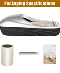 Automatic Shoe Cover Dispenser With Walk Through Overshoe Film Skip The Squat Hands Free Stainless Steel Blade Walk Thru Guard with supplies