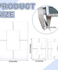 Pro Tier 3 Pack Bow Tie Inlay Router Template Kit With Slick Acrylic Guides and Dead Accurate Bushings, sizes displayed.