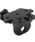 Heavy Duty Aluminum Doweling Jig Kit And Precision Drilling Locator with black metal clamp and adjustable mount for woodworking.