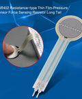 FSR402 force-sensing resistor, thin-film pressure sensor with long tail, 0–10 kg, 0.5 in diameter