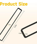 2-pack black foam vacuum sealer gaskets for FoodSaver machines, about 12.8 in long