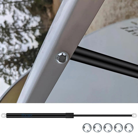 Heavy Duty RV Awning Gas Struts For Power Awnings With 69 To 78 Inch Arm, 26 Inch Length, 124 Pound Each, mounted on RV arm