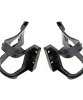 1 Set Half Toe Clip Pedals Strapless Universal Fit for Road Bike Mountain Bike and Exercise Bike in black nylon