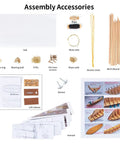 Assembly accessories for Wooden Ship Model Kit for Grownups One Ninety Six Scale Harvey 1847 Trading Ship with instructions included.