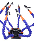 Six Flexible Arm Soldering Clamp Handy Third Hand Tool With Adjustable Helping Hands for PCB Soldering Electronics Hobby Craft