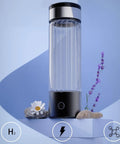 Hydrogen Water Generator Bottle With USB Rechargeable Ionizer Portable 16 Oz Hydration On The Go LED Colorful Light Easy To Use Office